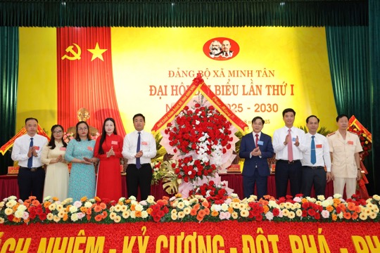 Đại hội đại biểu Đảng bộ xã Minh Tân lần thứ I, nhiệm kỳ 2025-2030 